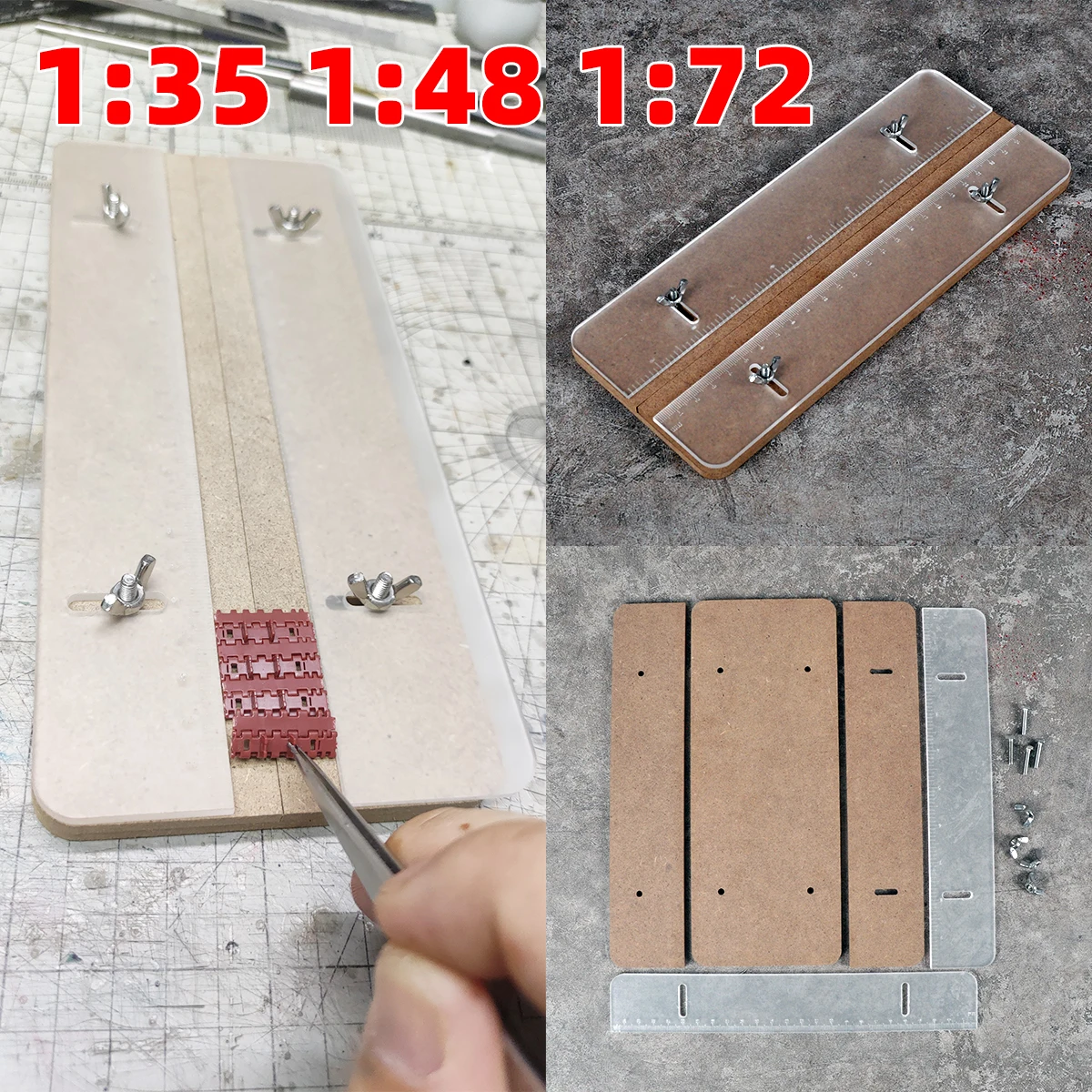 Scale Model Kit Making Tools Track Link Assembly Tool Activity Track Maker Jigs for Tank & Armored Vehicle 1/16 1/35 1/48 1/72