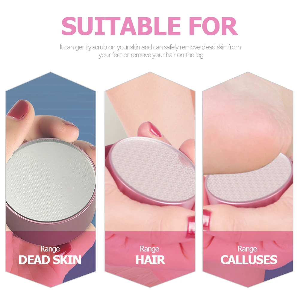 

2in1 Foot File Hair Eraser Dead Skin Remover Glass Scrubber Callus Tool Pedicure Exfoliating Trimmer Foot