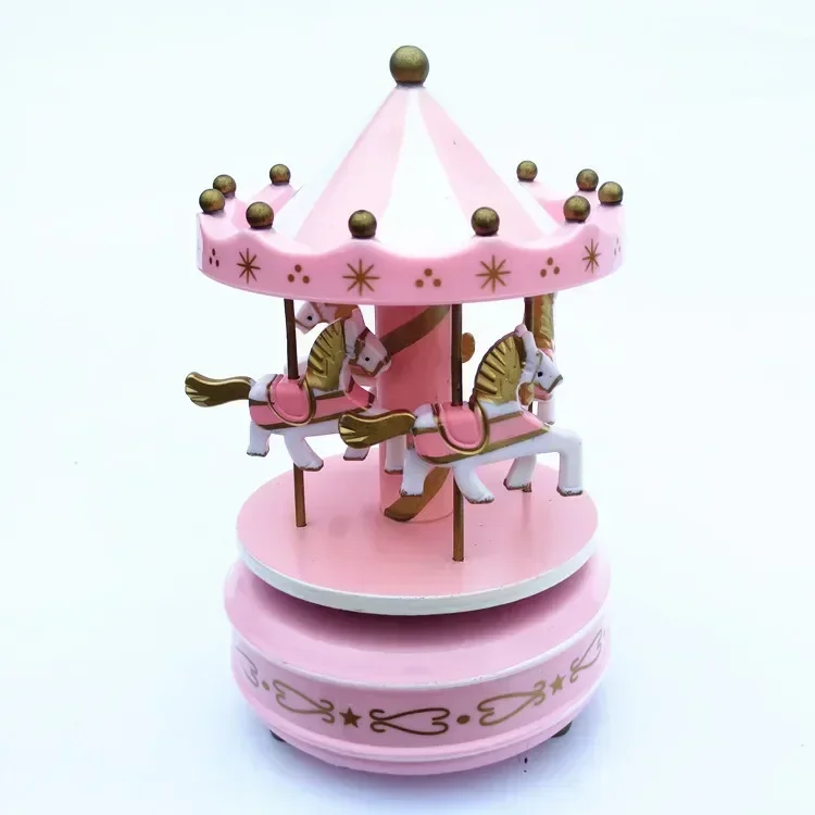 Wind up brinquedo metal estanho o carrusel de música mecânica relógio adulto coleção retro brinquedo figuras modelo presente