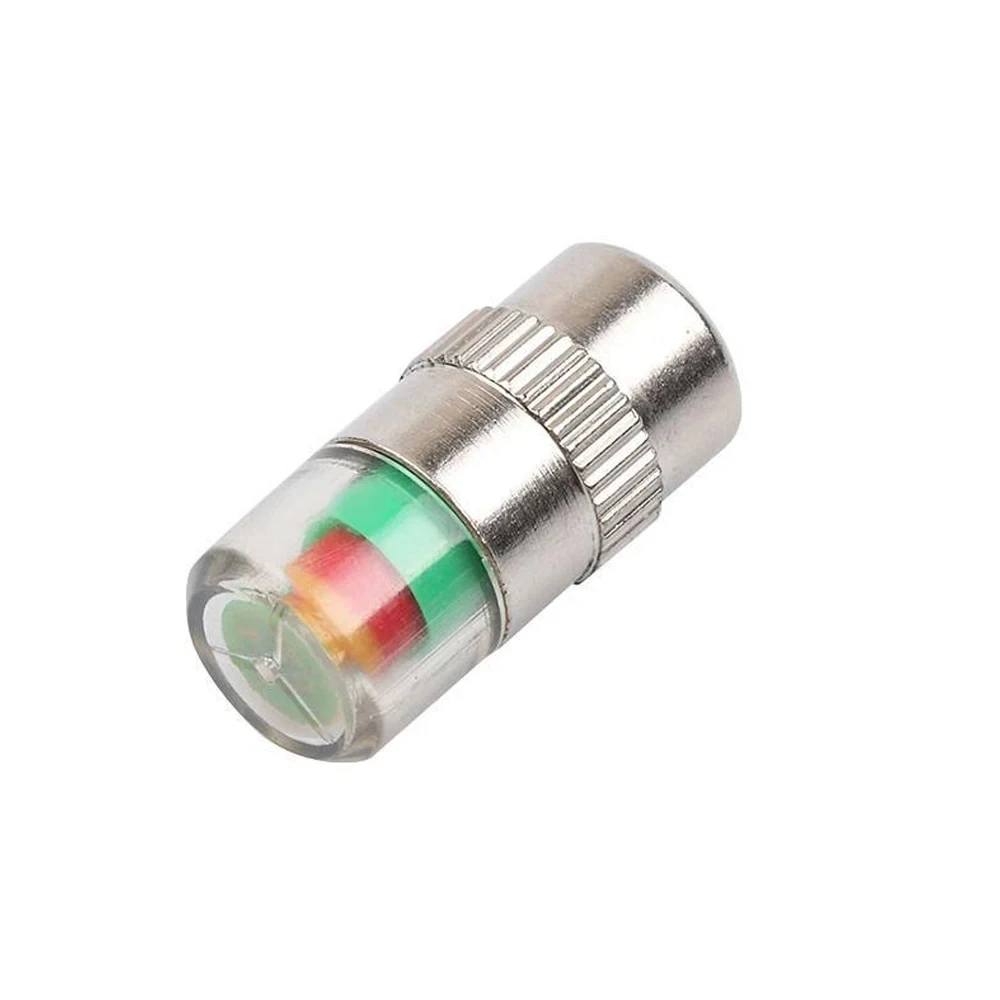 سيارات الإطارات مراقبة ضغط الهواء تنبيه 4 قطعة/المجموعة مؤشر الإطارات غطاء صمام قياس اكسسوارات السيارات سيارة قياس ضغط الإطارات قبعات مفيدة #5