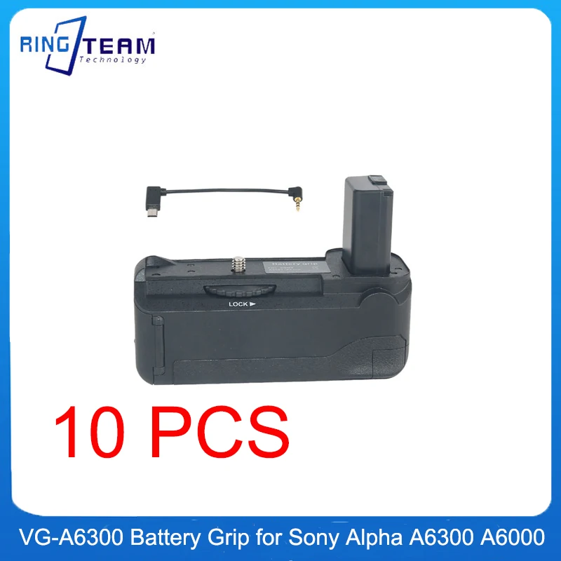 10PCS Battery Grip VG-A6300 For Sony Alpha A6300 A6000 Camera VGA6300 NP-FW50 Vertical Battery Holder