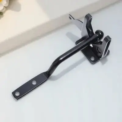 1Pcs Lever Fence Lock Carbon Steel Heavy Duty Garden Gate Latch Outdoor Self Locking Bolt Lock for Wood Fence Security