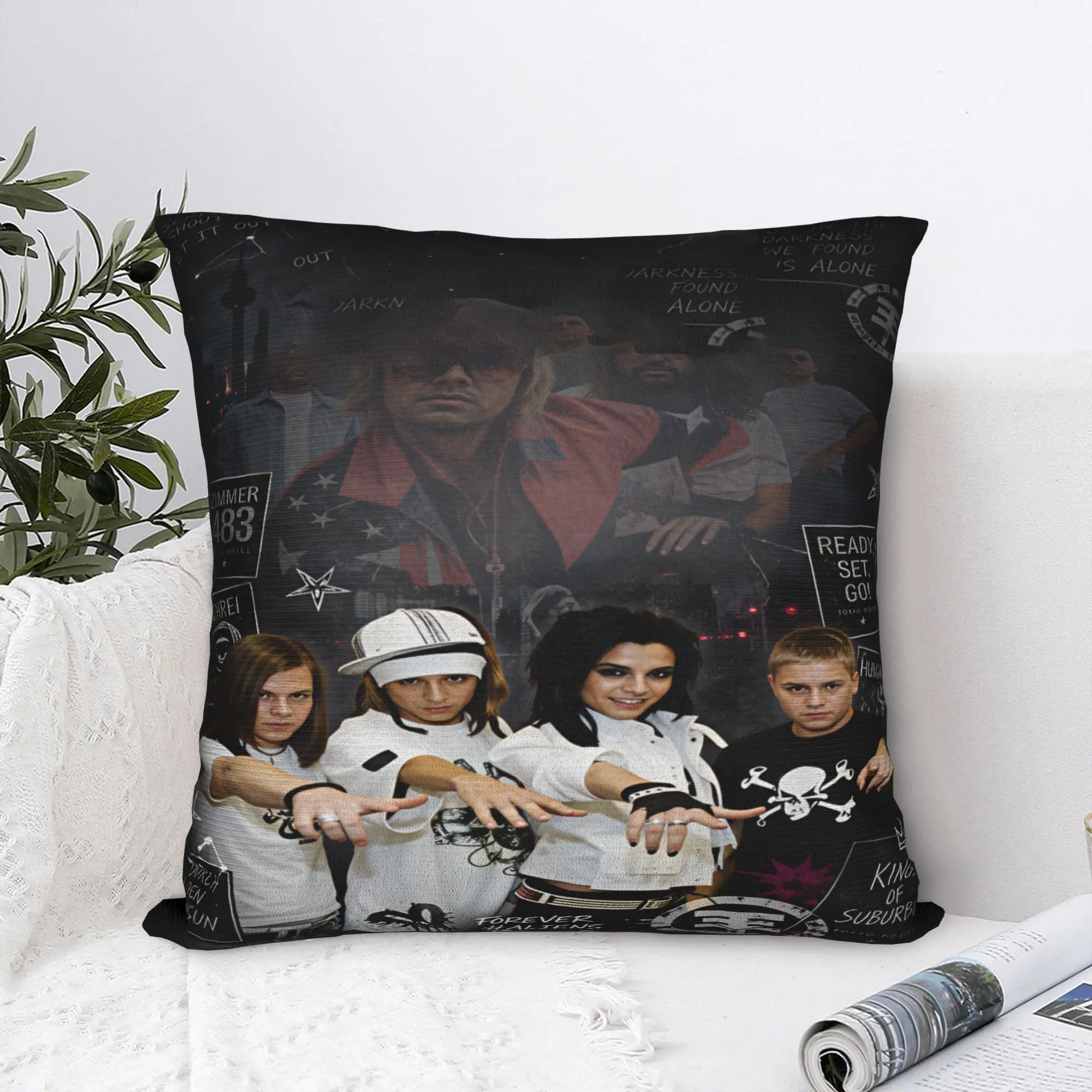 Pillow Cover Tokio Hotel Bill Tom Kaulitz   Morden Pillow Case For Wedding Party Home Decor Pillowcases