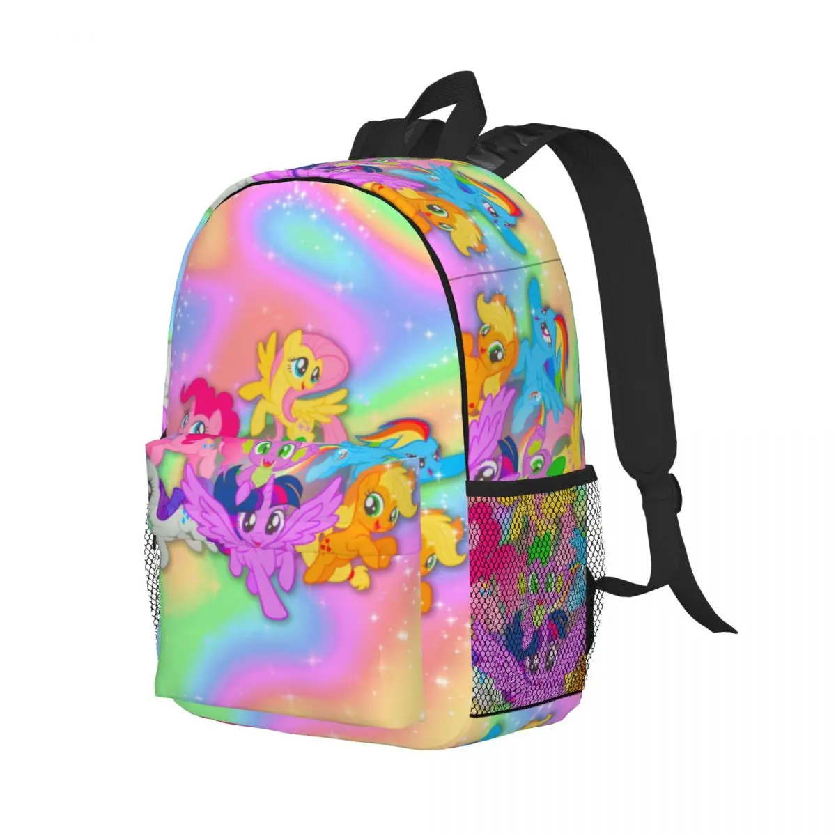 Mochila compacta My Little Pony de 15 polegadas – bolsa leve e elegante, perfeita para estudantes e viajantes