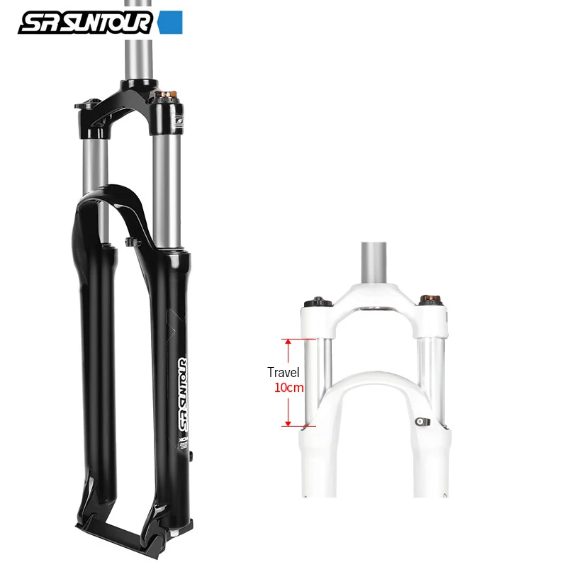 Suntour Front Fork XCM 26/27.5/29in Suspension Lock Shock Stroke 50/65/80/100mm Shoulder Wire Spring Bicycle Disc