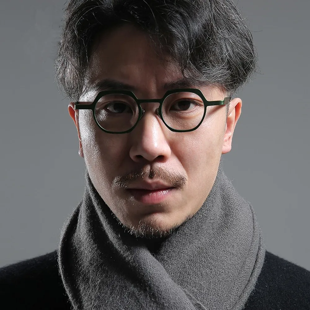 Vintage Square Pure Titanium Eyeglasses Frames Men Women Optical Glasses Frame Retro Premium Prescription Eyeglass  Eyewear