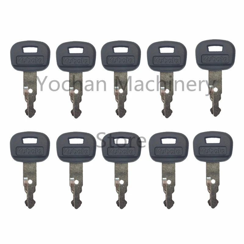 

10 Pcs 459A Key For Kubota Mini Excavator Skid Steer loader Backhoe Heavy Equipment Ignition Starter Lock Key Free Shipping