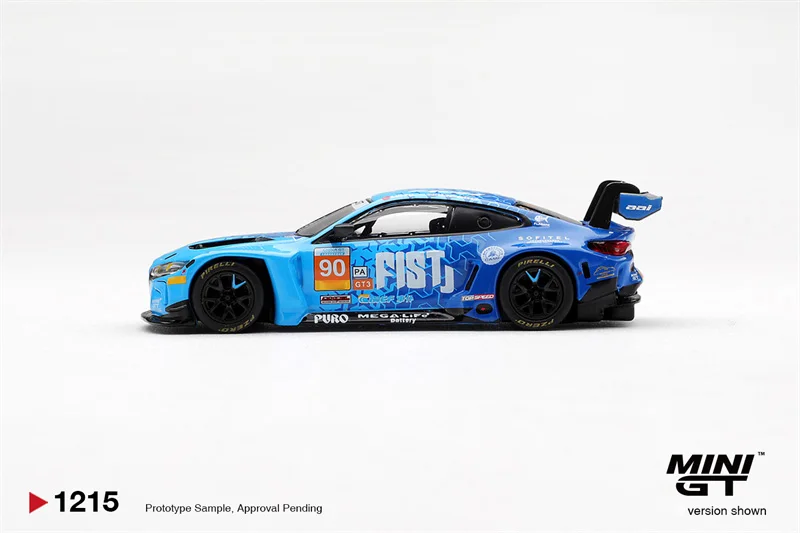 Vorbestellung MINI GT 1:64 M4 GT3 EVO # 90 FIST Team AAI 2025 China GT LHD/ China Verpackung Druckguss-Automodelle Geschenke