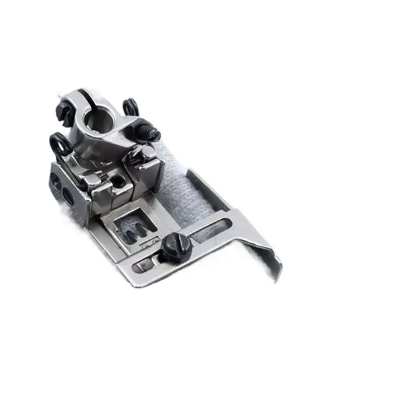 Adjustable Double Layer Hem Presser Foot 356 Model No Burr Sewing for 3 Needle 5 Thread Industrial Sewing Machine