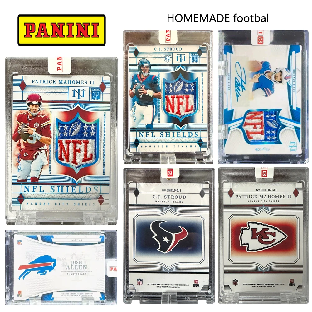 

PANINI 2024 National Treasure: Коллекционная карточка с автографами Махоумса, Си Джей Джоша Аллена и Струда. Набор для самостоятельного изготовления. Подарок к празднику.