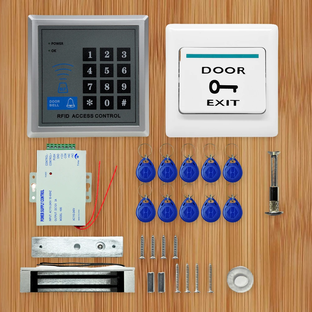 ประตูล็อคไฟฟ้ามัลติฟังก์ชั่น Access Control รหัสผ่านระบบการจัดการความปลอดภัย ID Keyfobs แท็กชุดสําหรับ Bank Hotel Office