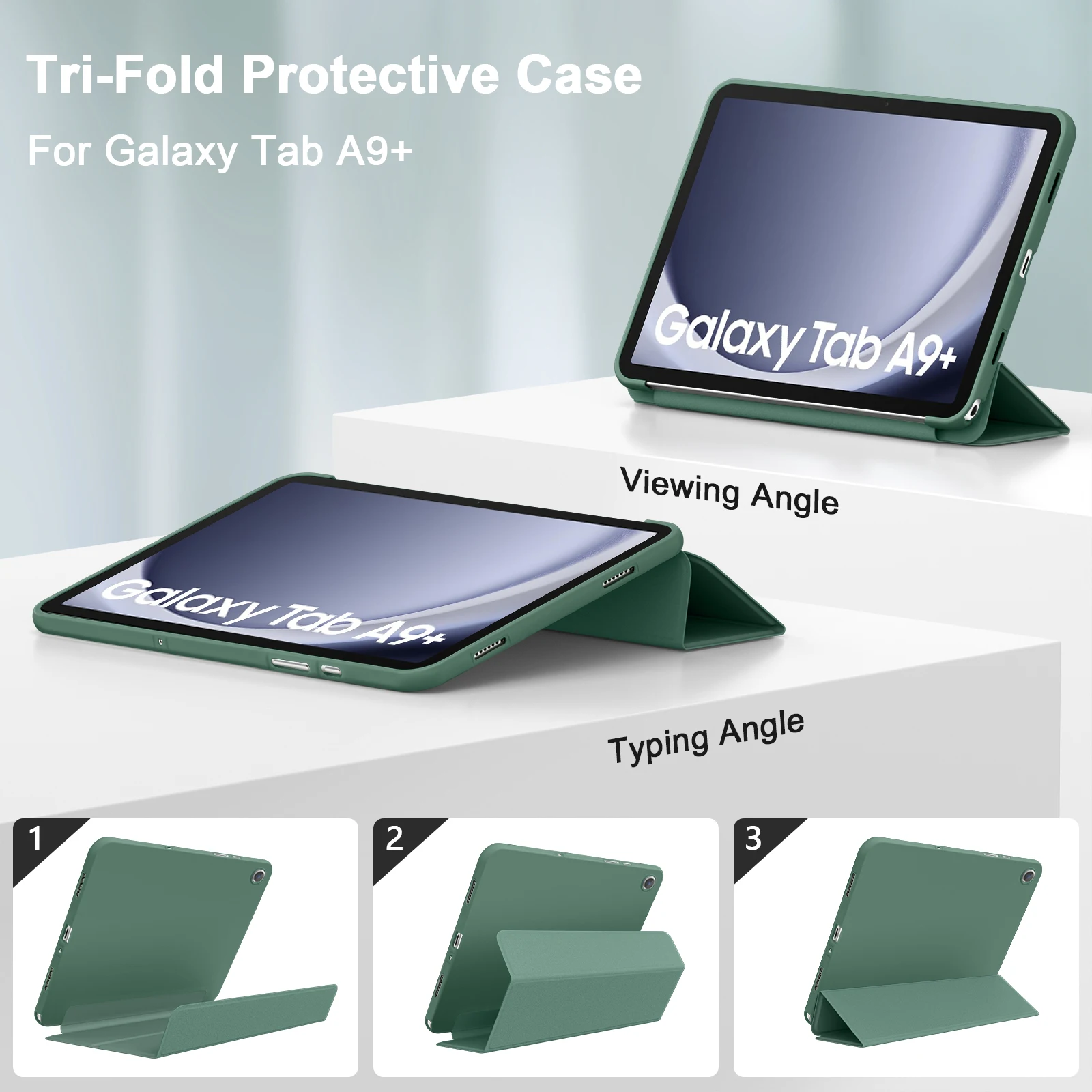 Smart Case for Samsung Galaxy Tab A11 Plus A9+ 11inch 8.7