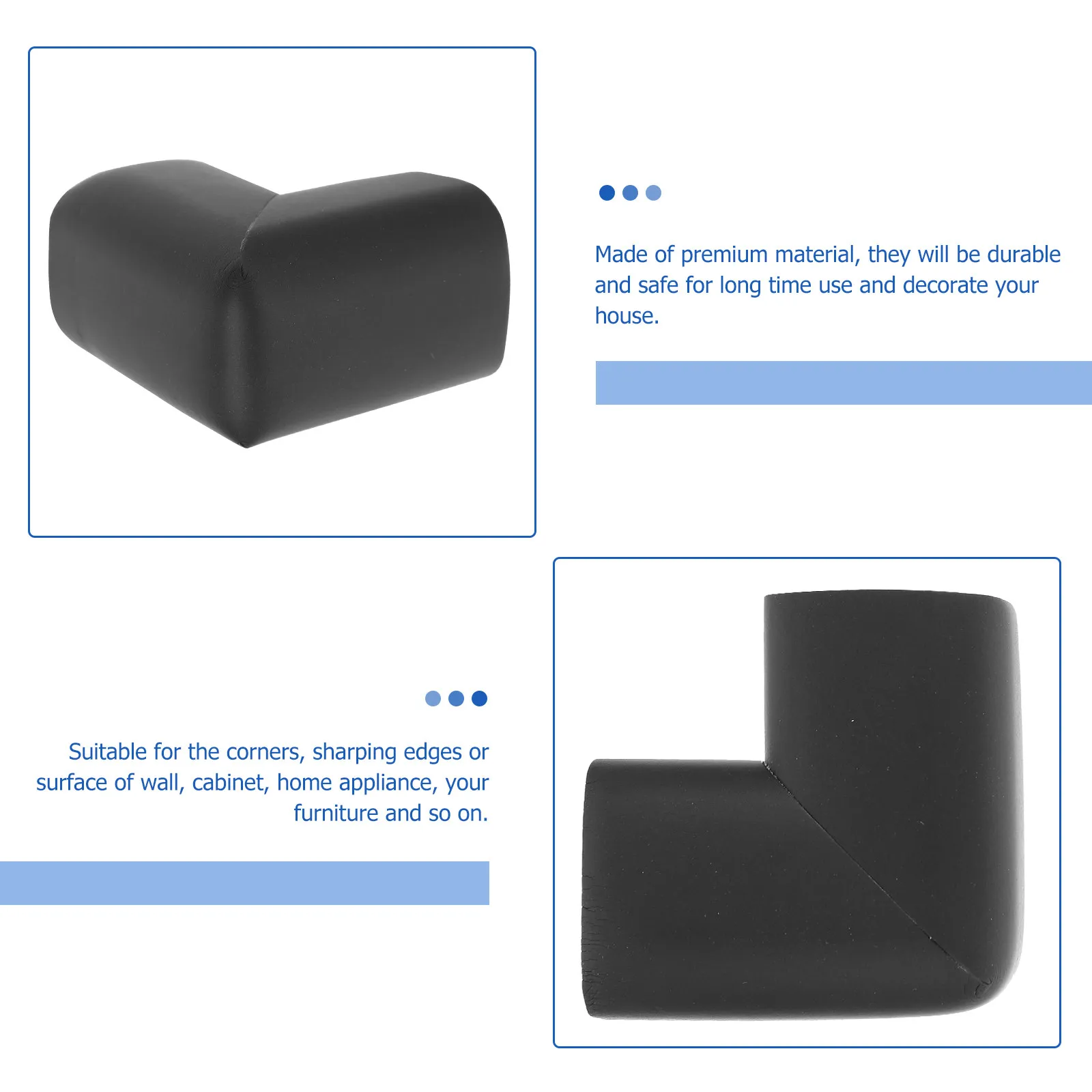 

10 шт. Защитные уголки для детей - сверхпрочные прозрачные бамперы для краев столов, мебели, бытовой техники, для дома и детей