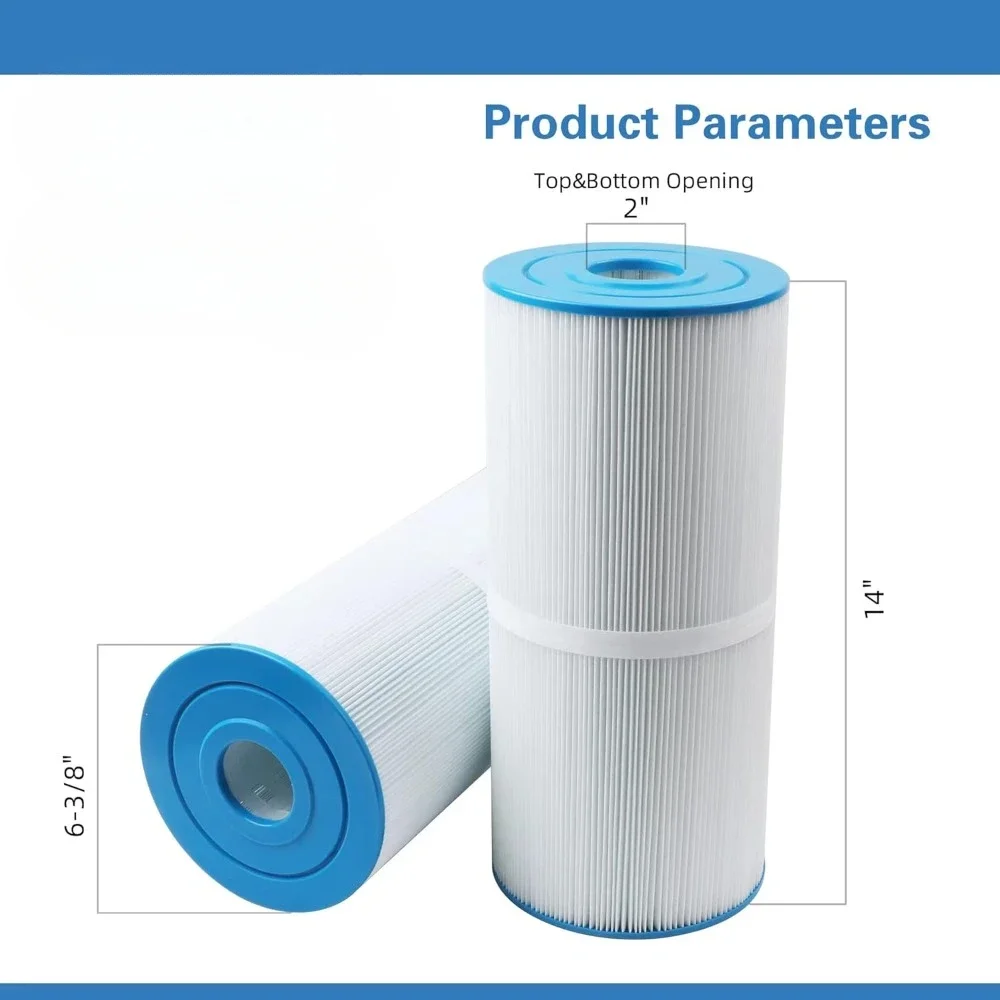 Filter material Pleated Fabric Filter Media 2 Pack