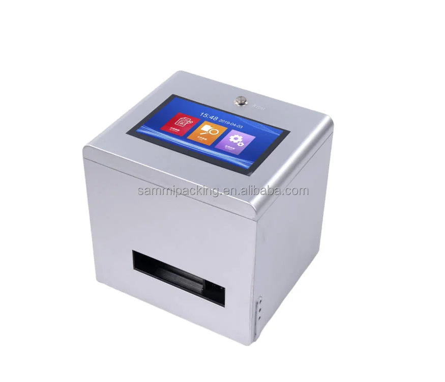 12.7mm Date Barcode Qr Code Small Desktop Touch Screen Intelligent Static Tij Continuous Inkjet Printer Manufacturer