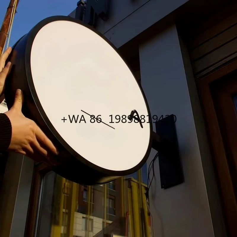 

Sign Double-sided Lighting Led Advertising Light Box Sign Outdoor Luminous Custom Round Light Box