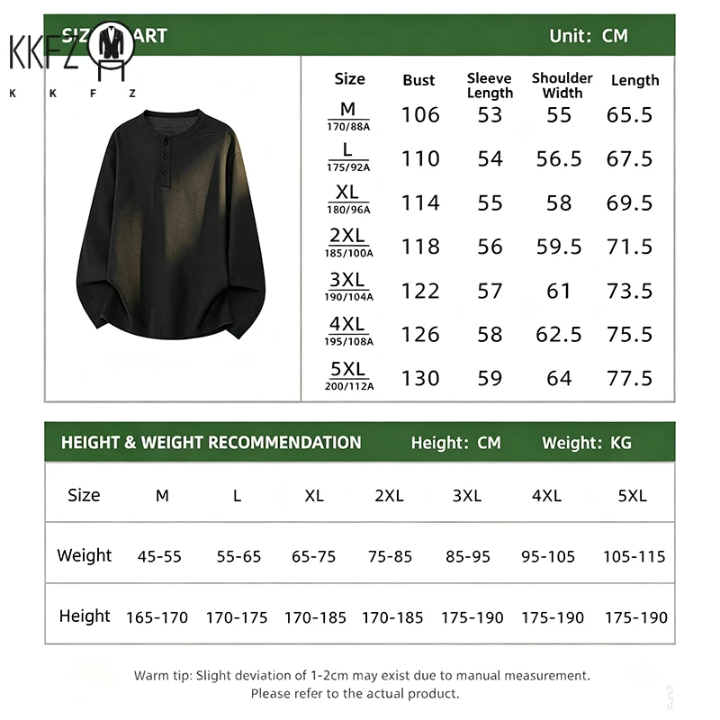 Mens Relaxed Henley Shirt Crew Collar Half Button Long Sleeve Textured Material Loose Streetwear Pullover - view 6