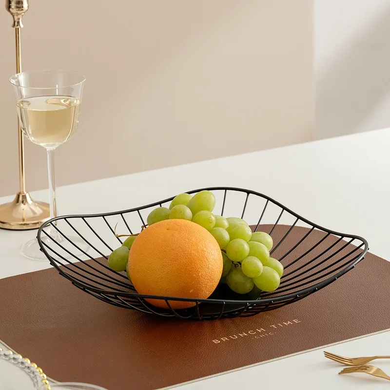 Simple Fruit Trays Nordic Living Room Coffee Table Fruit Plate Restaurant Snack Storage Basket Creative Home Decoration Bowls