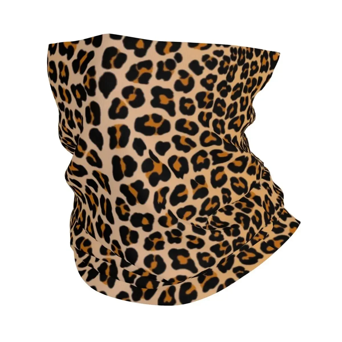 Leopard Print Bandana Neck Cover Printed Mask Scarf Multifunction Headband Outdoor Sports Unisex Adult Winter