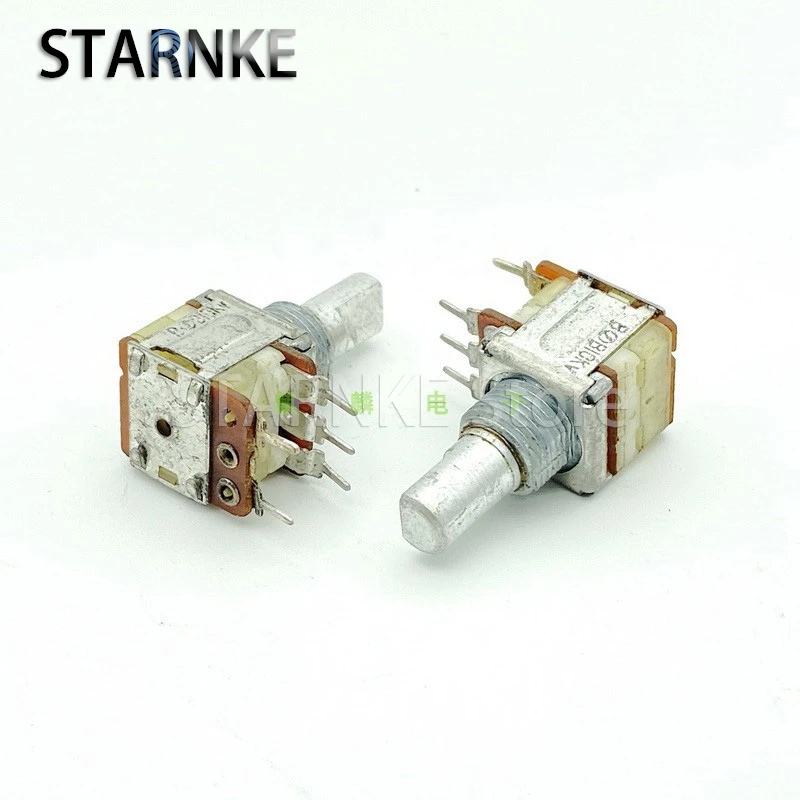 2PCS Type 12 B10K single-link 5-pin Power Amplifier Speaker Volume Switch Potentiometer Instrument