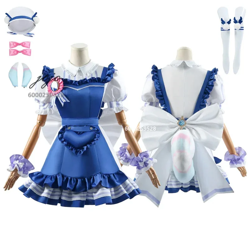 게임 겐신 임팩트 클로린데 시게위네 코스프레 의상 여성용 가발 풀세트 애니메이션 롤플레잉 할로윈 의상 파티 코믹콘