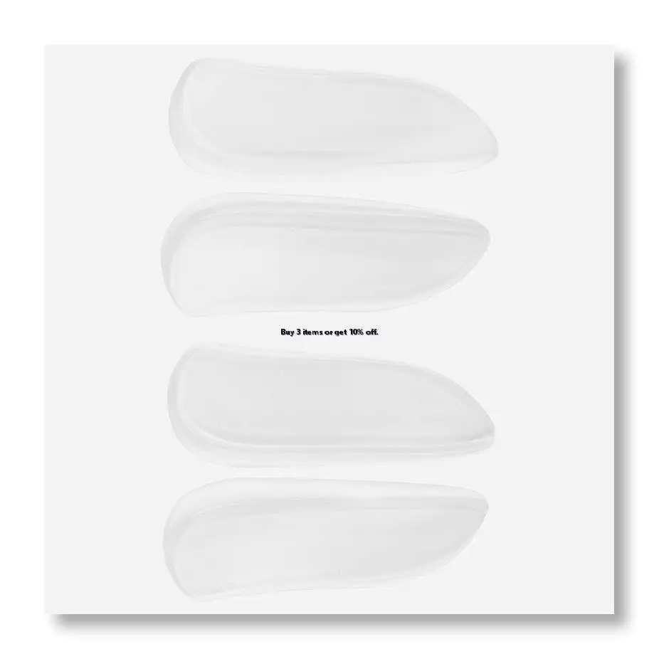 ✱2 Pairs Medial & Lateral Heel Wedge Silicone Insoles - Corrective Adhesive Shoe Inserts for Foot Alignment, Knock Knee Pain