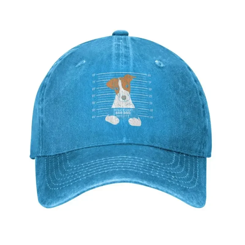 

Fashion Unisex Cotton Jack Russell Terrier Baseball Cap Adult Bad Dog Adjustable Dad Hat Women Men Sun Protection