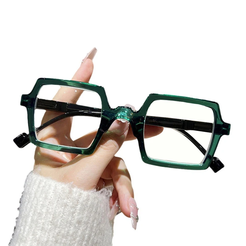 2024 New Sqaure Reading Glasses Frame Europe&America Women&Men Computer Eyeglasses Presbyopia Eyewear Unisex 0+1.0+1.5 ...+4.0