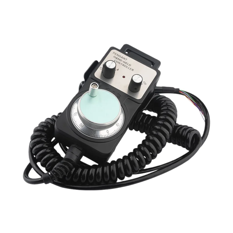 4 Axis 100PPR MPG Pendant Handwheel Manual Pulse Generator with 15Pins Connect Terminal for CNC Milling Router Lathe Machine
