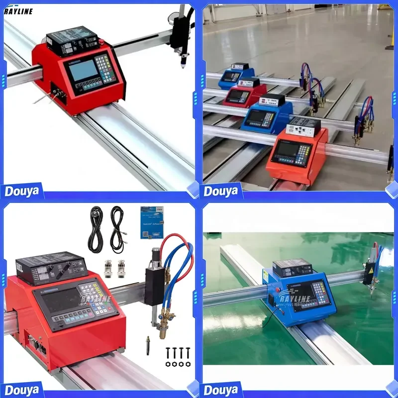 Robotec Mini 2-axis control fast speed Metal Steel cutting machine CNC plasma cutter machine 110v-240v Portable flame cutting