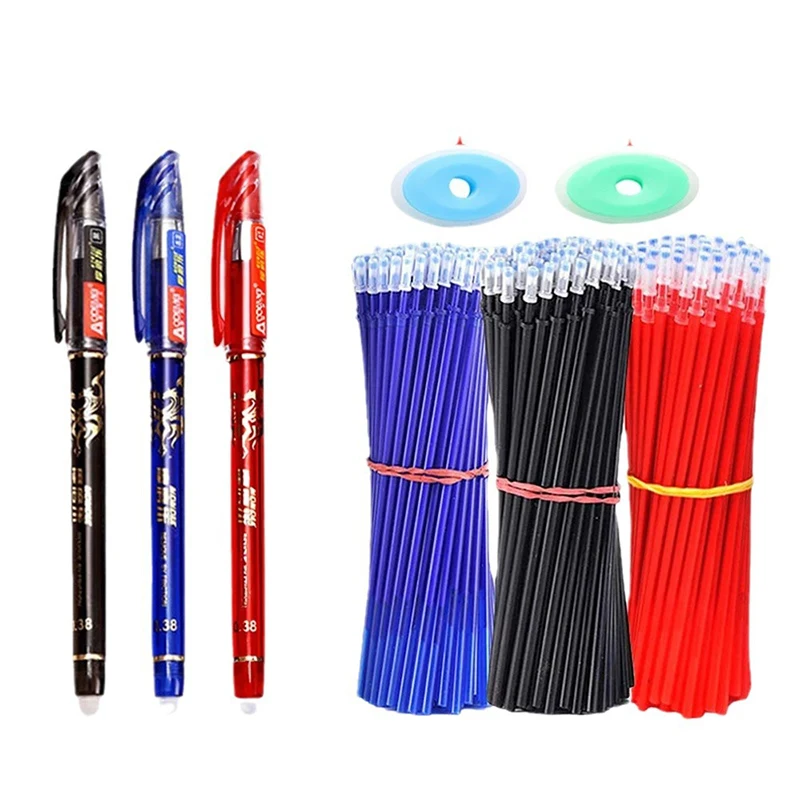 

25 Pieces/Set Of Gel Erasable 0.5mm Neutral Pen Blue Black Red Ink Ballpoint Pen Writing Supplies Office School Student Statione