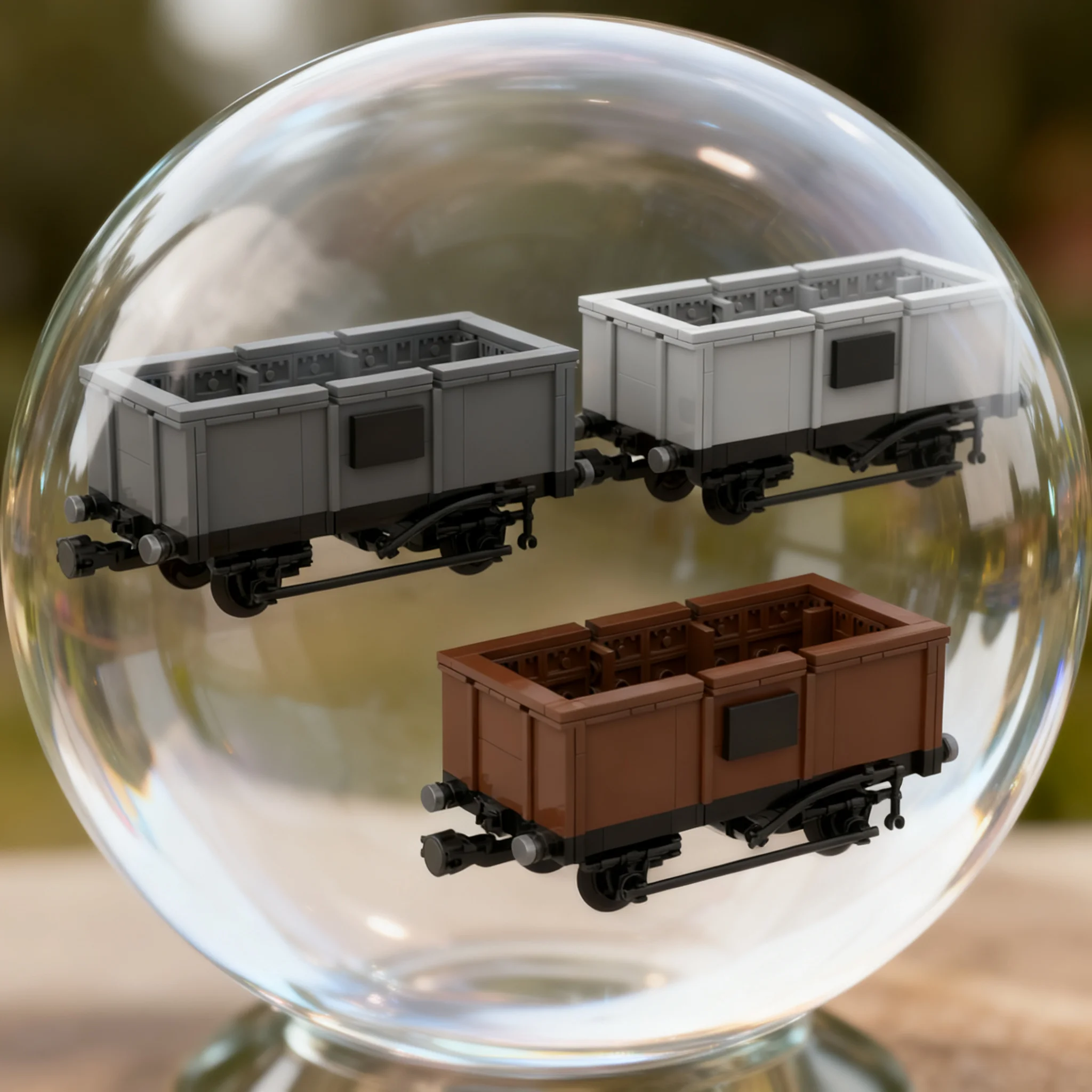 927pcs MOC Pack BR 27T Tippler Wagon Model Building Blocks Toys Architecture Christmas Gifts Idea Brick Creative Assemble Kids