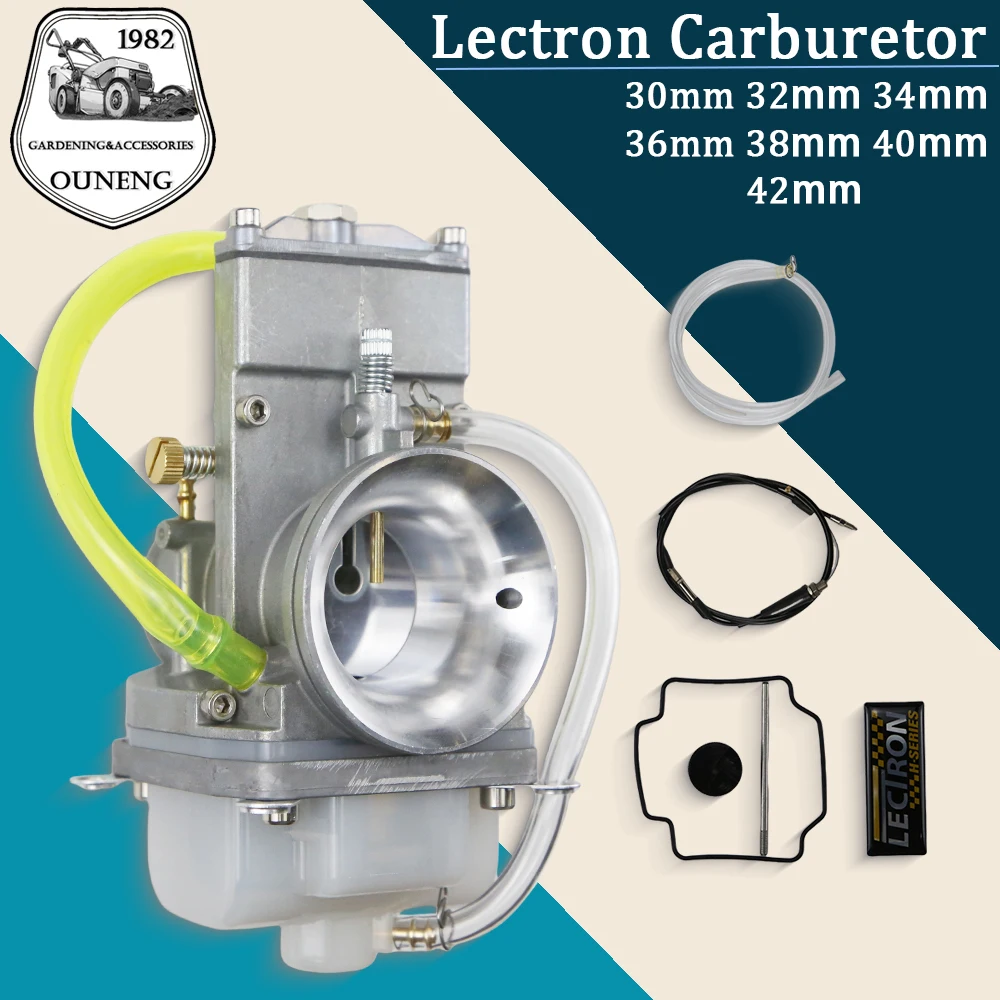 

For Lectron YZ250 KTM250 CR250 TRX250 RM250 30 32 34 36 38 40 42mm Motorcycle Carburetor Carb Universal Motorcycle Accessories