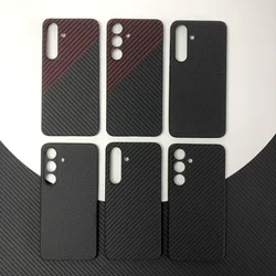 phone black case for Samsung Galaxy S24 s24 Kevlar case real Aramid Carbon Fiber case Geometric Lightweight 01-06