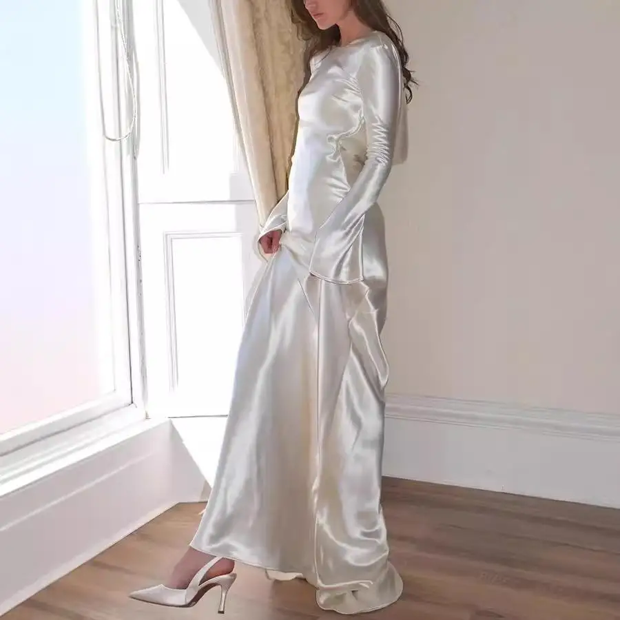 

Сексуальное облегающее круглое длинное платье Dr Fi Tail, однотонное, трансграничное, независимая станция, женская одежда, бальное платье