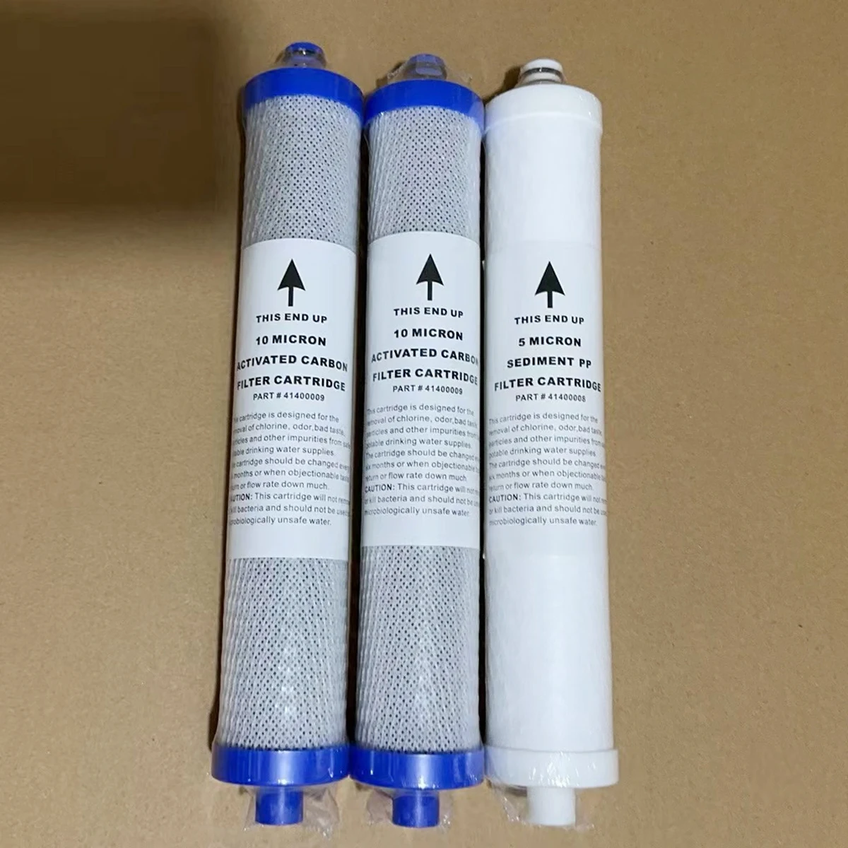 Hydrotech Compatible 41400008/41400009 Replacement Reverse Osmosis Water Filter Cartridge Set - Pack of 3