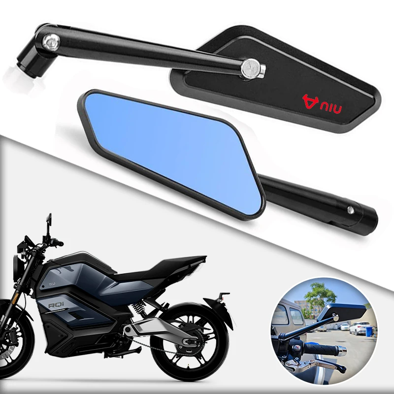 2pcs Modifying Motorcycle Rearview Mirror 360° Adjustable Rear View Mirrors For Niu Kqi3 Pro M1 N1s Ngt N1 Uqi NQi GT RQi MQi N1