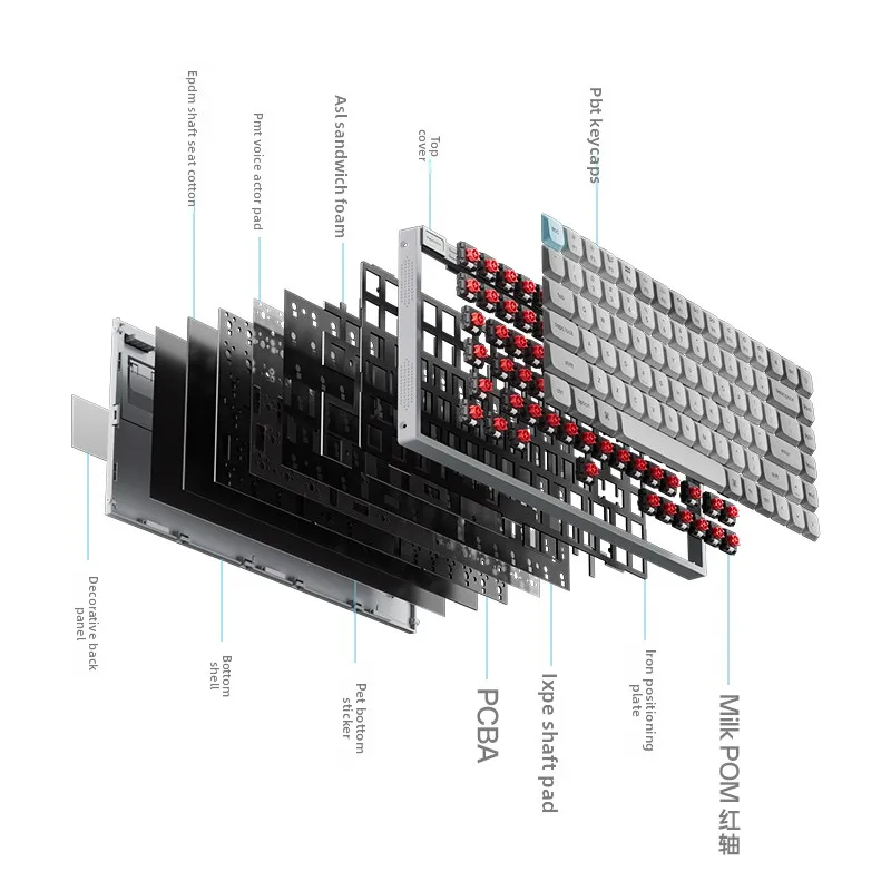 Keychron J9 Ultra Low Profile Mechanical Keyboard Wireless Tri