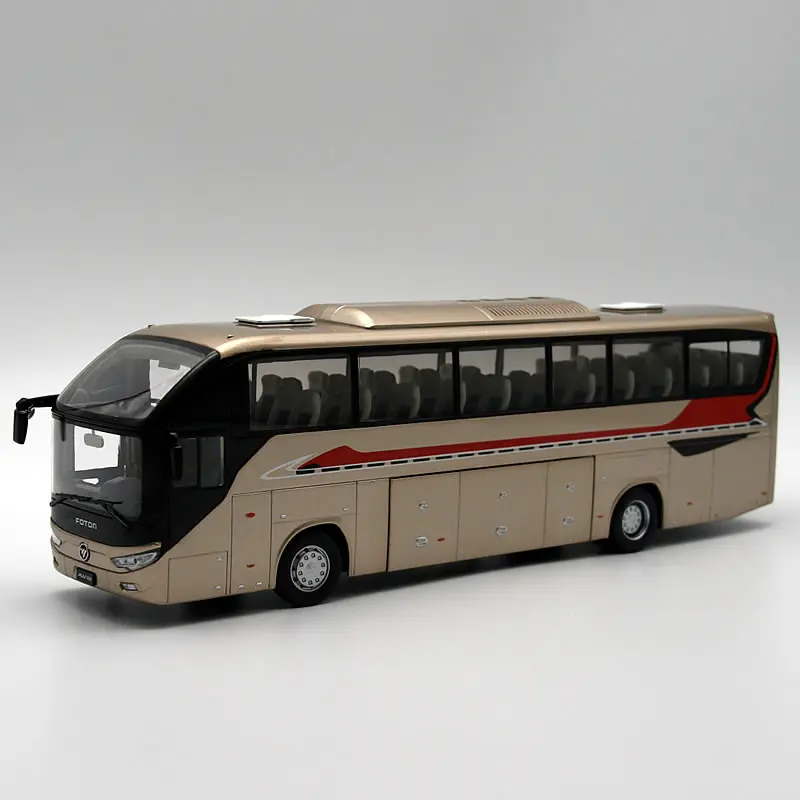 1:36 Scale Foton Ouhui 6122 Tourist Bus Alloy Car Model Ornaments