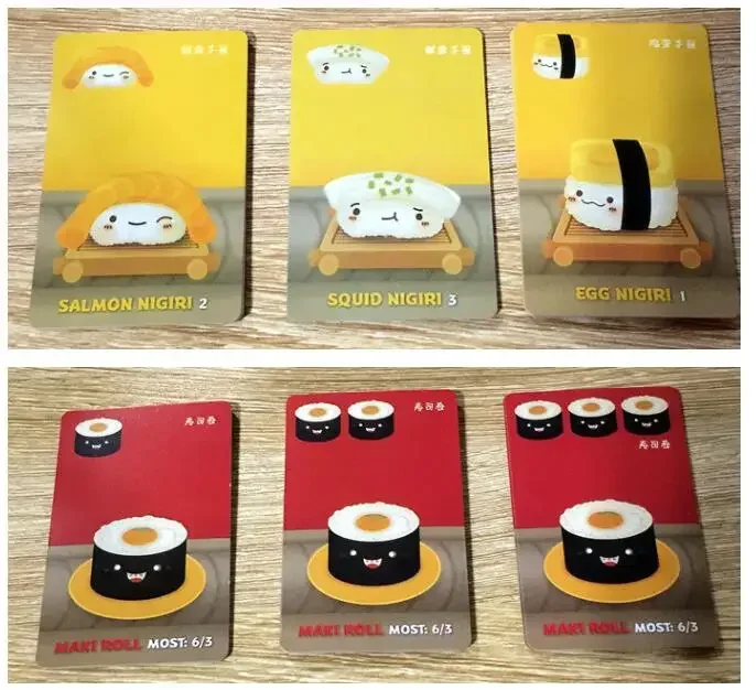 Sushi Go Card Game Family Gathering Game Board Game Cards Birthday Christmas Gifts