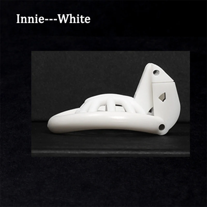 Negative Chastity Cage for Sissy Sex Toys with 4 Size Cock Rings Pink/Black/White Bdsm Penis Lock Adult Toys for Men - view 6
