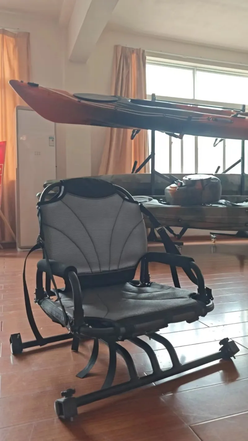 360 Swivel Folding Seat Chair for Boat Strong Aluminum Frame Kayak Seats for Fishing Canoe Surfing Drifting