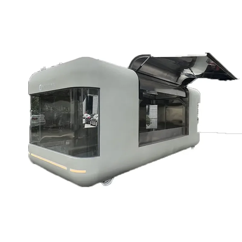 

Mobile Coffee Cart Milk Tea Ice Cream Commercial Street Sales Cart Camp Shop Cart
