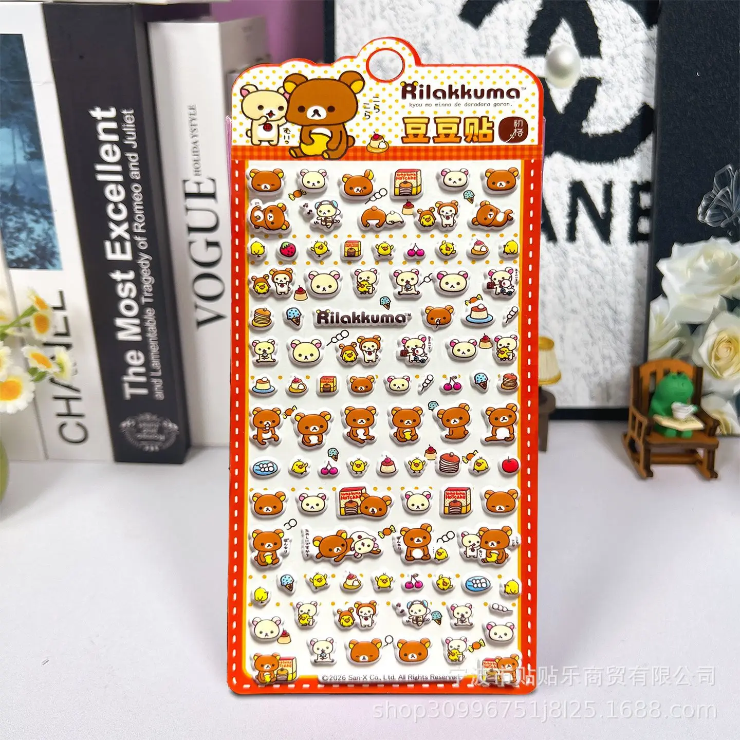Cartoon Kawaii Rilakkuma Beanie Bubble Sticker Kawaii Anime Dreidimensionale 3D Puffy Bulk Aufkleber DIY Spielzeug Aufkleber Geschenk – Detail 7