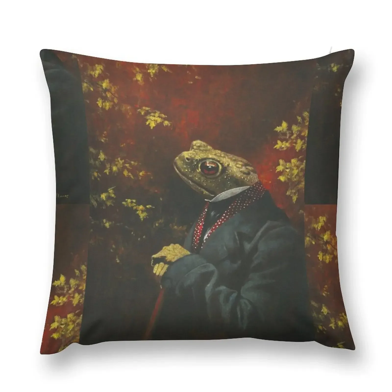 

Mr Toad Throw Pillow Embroidered Cushion Cover ornamental pillows Decorative Sofa Cushions Decorative pillowcase pillow