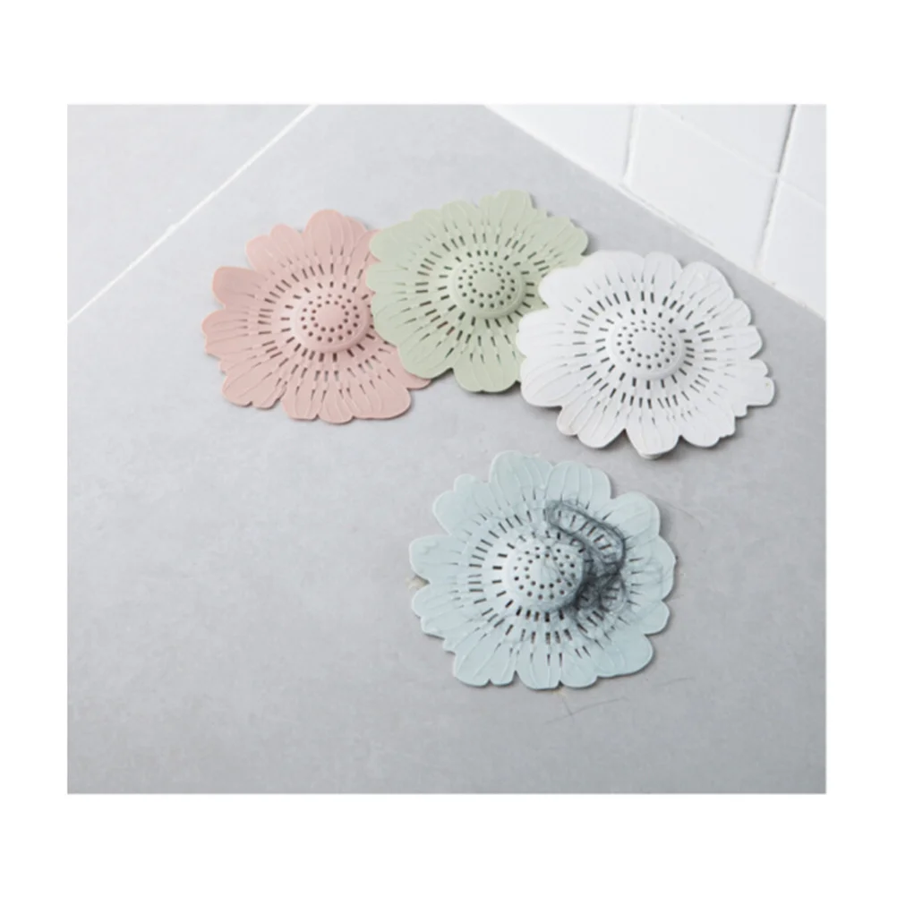 مكافحة انسداد تصفية سيليكون مصفاة حوض الأزرق المطبخ الحمام استنزاف الشعر الماسك مقاوم للماء دائم 50 ℃ #6