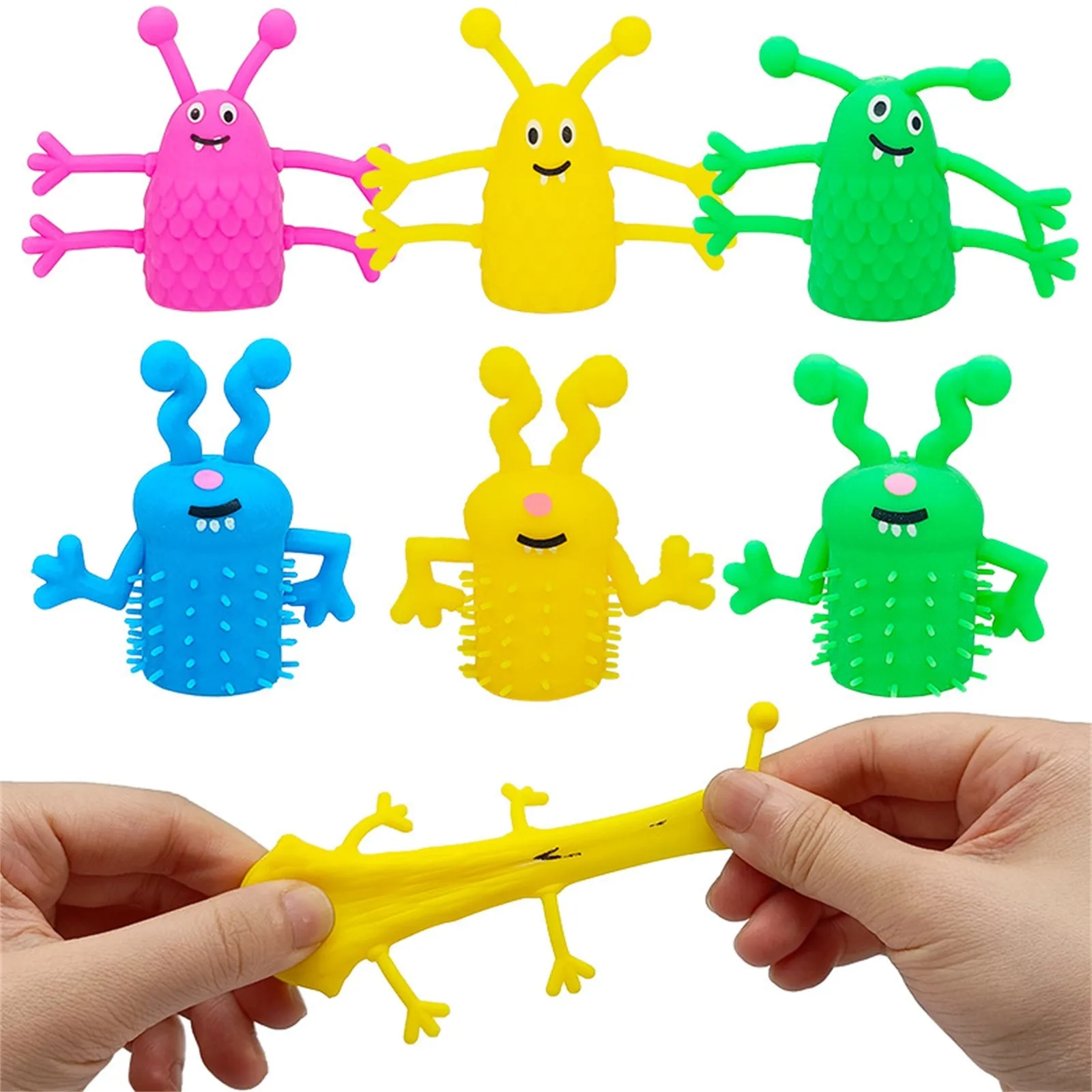 40pcs Finger Puppets,Cute Puppet,Soft Rubber Finger Toys Of And Little Devil Finger Doll Toys Stretchy Toy,Novelty funny toy