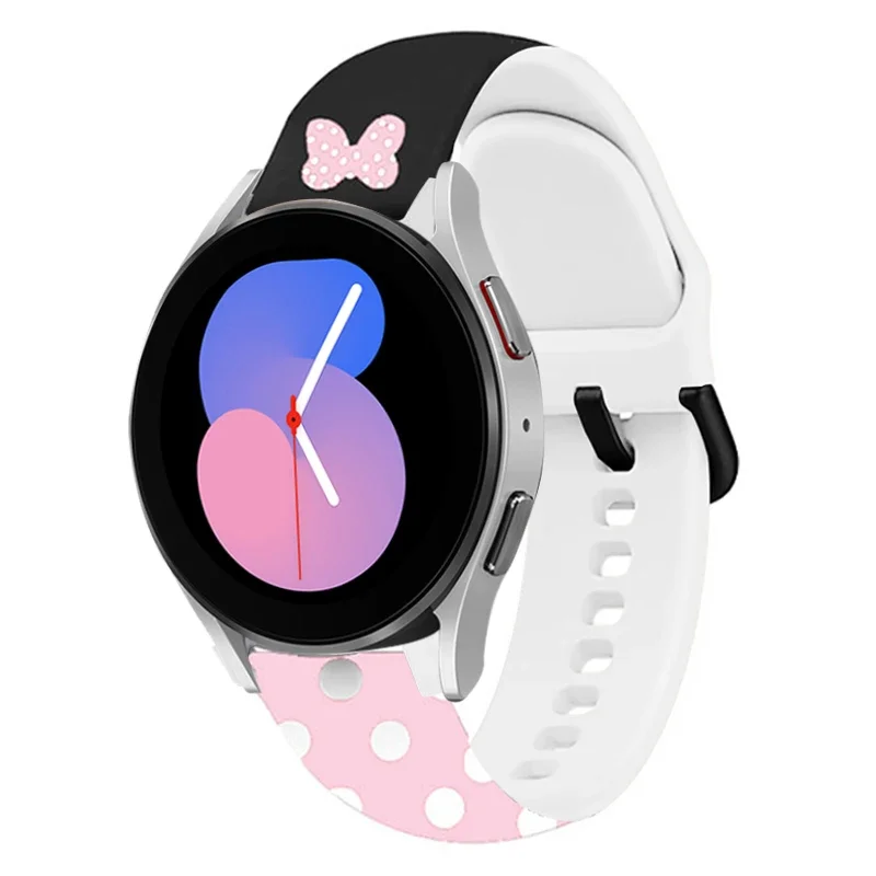 Pulseira de silicone para Samsung Galaxy Watch, 20mm, 22mm, 5 Pro, 4 Classic, 44mm, 40mm, 42mm, 46mm, Huawei GT, 2 Banda desportiva padrão Mini