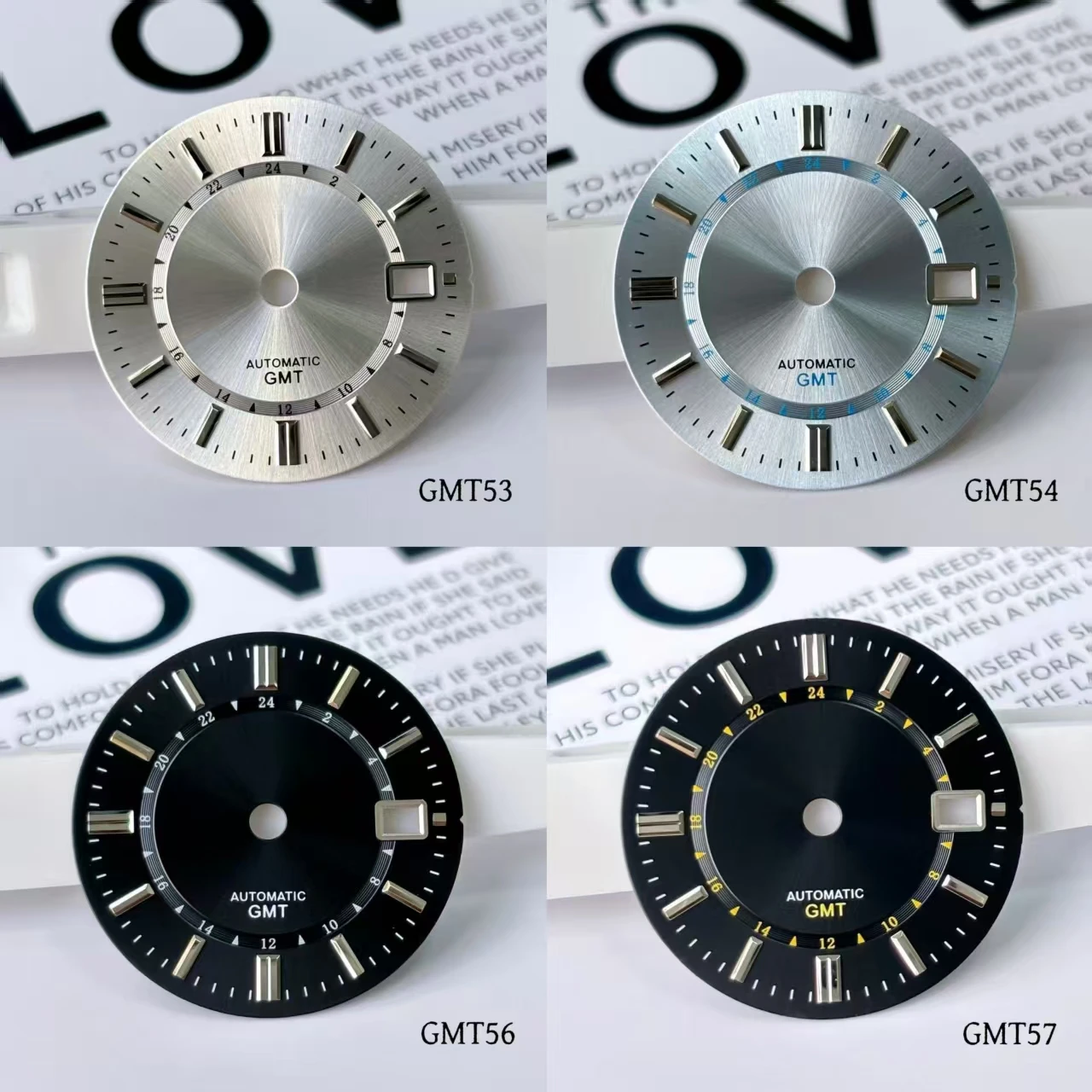 

The new 31mm dial size is suitable for NH34 caliber modified GMT four-pointer dial watch tools with GS logo moving accessories