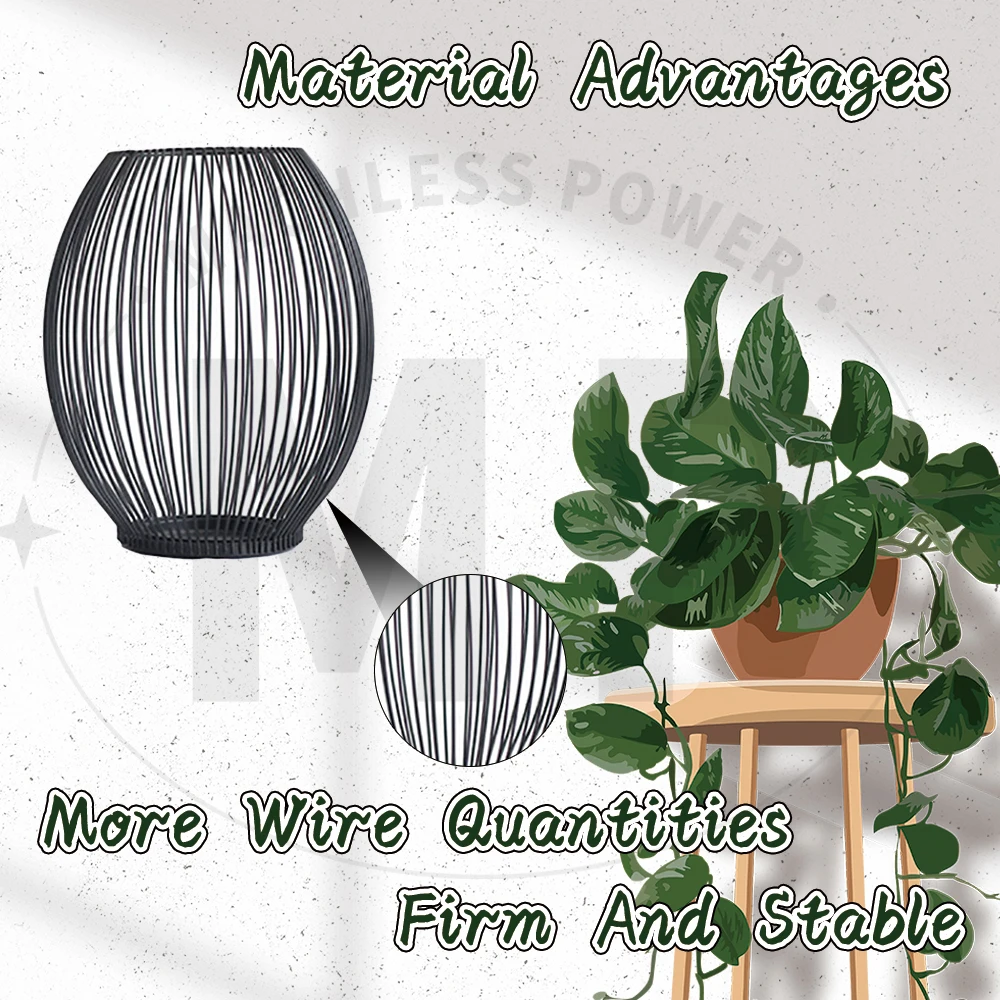 Matte Black Wire Cage Candlestick Vintage European Style Lanterns Metal Candle Holder Iron Vases Candle Stand Table Decorative